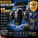 Lenovo 4g Pro 360 - Solar Panelli Kamera, Her Ay 15gb Turkcell 1 Yıl li, 7/24 Güvenlik Seti
