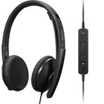 Lenovo 4XD1M45626 Wired Voip Headset MS Teams Sertifikalı Siyah Kablolu Kulaklık