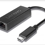 Lenovo GX90M41965 USB-C RJ-45 Siyah Kablo Adaptörü (USB-C, RJ-45, Erkek konnektör/Kadın konnektör, Siyah)