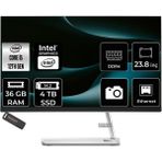 Lenovo Ideacentre 24IAP7 i5 12450H All In One Bilgisayar 36GB RAM 4TB SSD 23.8" FHD FreeDOS + Per4 USB F0GH01JCTRP335 - Beyaz