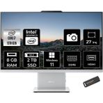 Lenovo IdeaCentre 27IRH9 Intel Core i7 13620H 8GB 2TB SSD 27" FHD W11H All in One Bilgisayar & PER4 USB Bellek F0HM004JTRP344