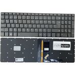 Lenovo İle Uyumlu Ideapad 330S-15Ast Amd A9-9425 Klavye Işıklı Füme Tr Power Tuşsuz Versiyon