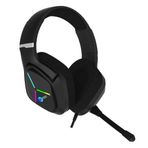 Lenovo Lecoo HT406 Siyah-Kırmızı RGB Aydınlatmalı Usb + 3.5 mm Jacklı Kulak Üstü Gaming Kulaklık