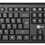 Lenovo Lecoo KW200 Kablosuz Klavye & Mouse Set Q Siyah