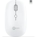 Lenovo Lecoo Ws211 Beyaz Şarjlı Sessiz Ergonomik Optik Kablosuz Mouse