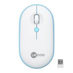 Lenovo Lecoo WS212 Kablosuz 1600DPI 4 Tuşlu Optik Mouse Beyaz & Mavi