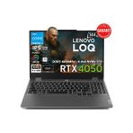 Lenovo LOQ 15IAX9 Intel Core i5-12600HX 8-GBDDR5 256 GB SSD GeForce RTX 4050 6GB (105W) 15.6" FHD IPS Panel 144Hz FreeDos 83GS00PFTRAT1