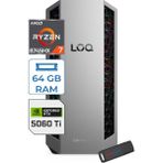 Lenovo Loq Tower 26ADR10 Amd Ryzen 7 8745HX 5.1 Ghz 64GB Ddr5 8tb SSD Geforce RTX5060 Ti 8gb Windows 11 Home Masaüstü Oyuncu Bilgisayarı L91DF006LTRH36 + Zetta Bellek