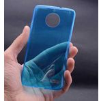 Lenovo Moto E4 Kılıf Ultra Ince Silikon Kapak 0.2 mm - Mavi