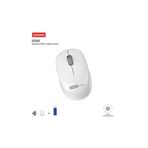 LENOVO N260 Sessiz Kablosuz Mouse Beyaz ( Usb Alıcılı ) Pil Dahil 870042253