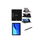Lenovo Tab M10 (3 NESİL TB328 Standlı Tablet Kılıfı+Nano Kırılmaz Ekran Koruyucu+Dokunmatik Kalem Siyah
