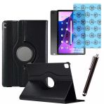 Lenovo Tab M10 Plus Tb 125Fu 3 Nesil Uyumlu Kılıf Ekran Koruyucu Ve Kalem Set Siyah