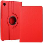 Lenovo Tab M10 Plus TBTB-128F 3. Jenerasyon Uyumlu Nrtk Dönebilen Standlı Kılıf-Kırmızı