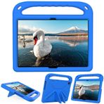 Lenovo Tab P10 TB-X705F 10,1 İnç Çocuk Dostu Tablet Kılıfı, Stantlı Tutacak EVA Köpük Hafif Darbeye Dayanıklı Kılıf, Mavi