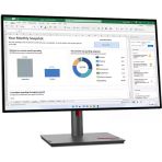 Lenovo Think Vision Monitör 27″ Düz, Qhd, Ips Panel, 90W Pd, Kvm, 60 Hz, 5 Ms (63A1gat1uk) İle Usb‑C Hub