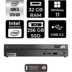 Lenovo Thinkcentre 50Q Gen 4 i5 13420H Mini PC 32GB RAM 256GB SSD Win11 Pro + Per4 USB 12LN0048TRP426