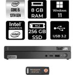 Lenovo Thinkcentre 50Q Gen 4 i5 13420H Mini PC 8GB RAM 256GB SSD Win11 Pro + Per4 USB 12LN0048TRP401