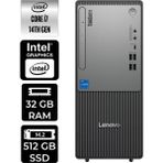 Lenovo Thinkcentre Neo 50T Gen 5 i7 14700 Masaüstü Bilgisayar 32GB RAM 512GB SSD FreeDOS + Per4 USB 12UD001UTRP305