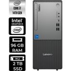 Lenovo Thinkcentre Neo 50T Gen 5 i7 14700 Masaüstü Bilgisayar 96GB RAM 2TB SSD FreeDOS + Per4 USB 12UD001UTRP319