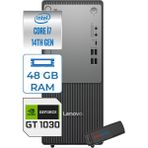 Lenovo Thinkcentre Neo 50T Gen5 Intel Core I7 14700 48GB Ddr5 1tb SSD Windows 11 Pro Nvidia GT1030 4gb Masaüstü Bilgisayar 103012UAS0GL00P18 + Zetta Flash Bellek