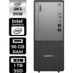 Lenovo Thinkcentre Neo 50T i3 13100 Masaüstü Bilgisayar 96GB RAM 1TB SSD FreeDOS + Per4 USB 12UB0009TRP318