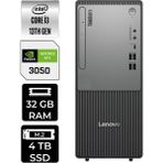 Lenovo Thinkcentre Neo 50T i3 13100 RTX 3050 Masaüstü Bilgisayar 32GB RAM 4TB SSD FreeDOS + Per4 USB 12UB0009TRP488