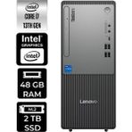 Lenovo Thinkcentre Neo 50T i7 13700 Masaüstü Bilgisayar 48GB RAM 2TB SSD FreeDOS + Per4 USB 12UB000HTRP311