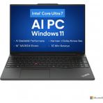 Lenovo Thinkpad E16 Gen 2 Intel Core Ultra 7 155H 32GB 1tb SSD 16" Wuxga Windows 11 Pro Aı Pc Taşınabilir Bilgisayar 21MA0098TX O5 - 1 TB - 32 GB