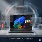 Lenovo Thinkpad X9-14 Gen 1 Aura Edition Intel Core Ultra 7 258V 32GB 1tb SSD 14" Dokunmatik Ekran OLED Wuxga Windows 11 Pro 21QA002KTX Taşınabilir Bilgisayar - 1 TB - 32 GB