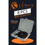 Lenox 8 Parça Bi-Metal Buat Açma Seti Profesyonel Delik Açma Testere Takımı