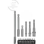 Lenox Tools 16 Parça Matkap Uç Seti Lokma Tutucu Bits Uzatma Vidalar Matkap Ucuna Takılan Aksesuar Seti