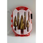 Lenox Tools Spiral Kademeli Matkap Ucu Seti 6 Parça HSS Titanyum Kaplama Metal Plastik Delme Ucu