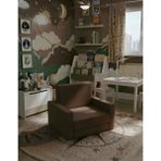 Lensa Home Çocuk Koltuğu Komple Sünger Katlanabilir Yataklı - Çocuk Minderi 0-4 Yaş Kahverengi - 45 x 95 x 10 cm