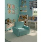 Lensa Home Çocuk Koltuğu Komple Sünger Katlanabilir Yataklı - Çocuk Minderi 0-4 Yaş Turkuaz - 45 x 95 x 10 cm