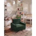 Lensa Home Çocuk Koltuğu Komple Sünger Katlanabilir Yataklı - Çocuk Minderi 0-4 Yaş Yeşil - 45 x 95 x 10 cm - Koyu Yeşil