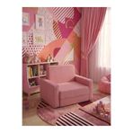LENSA HOME Çocuk Koltuğu Komple Sünger Katlanabilir Yataklı Minder Yatak (0-4 YAŞ) SOHO PEMBE