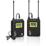 Lensgo LWM-328C Kablosuz Tekli Yaka Mikrofonu Seti