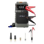 Lensun LS99 Jump Starter 19800 Mah Akü Takviyeli Hava Kompresörü - GRİ-SİYAH