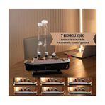 Lensun Nomtekno/titanik Gemi Oda Hava Nemlendirici Siyah Renkli 7 Işık Özelliği ile Estetik Tasarım
