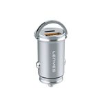 Lenyes CA60 Mini Araç Şarj Aleti Hızlı Şarj Özellikli Dual Type-C + Usb-A Portlu Pd 45W Gümüş