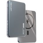 Lenyes PW019D Pd 20W Ultra Ince Magsafe Wireless Powerbank 15W 5000 mAh Füme