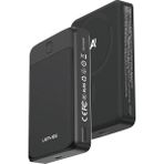 Lenyes PW1008D Pd 20W LED Ekranlı Yapay Zeka Destekli Ince Wireless Powerbank 15W 10.000MAH Siyah