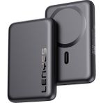 Lenyes PW139D Pd 20W Ultra Ince Hızlı Şarj Özellikli Wireless Powerbank 15W 10000 mAh Siyah