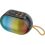 Lenyes S212 V5.3 Siyah Su Geçirmez Rgb Işıklı Askılı Taşınabilir Kablosuz Bluetooth Hoparlör