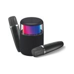 Lenyes S217 V5.3 Siyah Rgb Işıklı Karaoke Mikrofonlu Bluetooth Speaker Hoparlör
