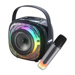 Lenyes S226 RGB Işıklı Askılı Mikrofonlu Siyah Bluetooth Hoparlör