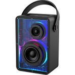 Lenyes S860 V5.3 Siyah Rgb Işıklı Taşınabilir Bluetooth Speaker Hoparlör