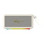 Lenyes S875 Elegance Serisi Rgb Işıklı Taşınabilir Su Geçirmez Tws Bluetooth Hoparlör V5.3 40W Bej