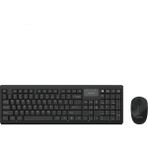 Lenyes WK105 Ergonomik 2in1 2.4g Kablosuz Klavye ve 1200 Dpı Mouse Seti Siyah