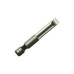 Leo 100 Adet Sl 5.0x0.8 25MM ¼’’ S2 Kalite Mıknatıslı Bits Düz Matkap Ucu,tornavida Ucu - Gri